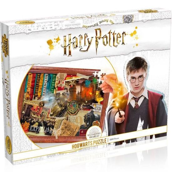 Puzzle Harry Potter Poudlard 1000 pièces - Nouvelle Edition - Cinéma et publicité - Winning Moves