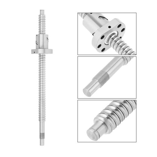 300mm rolled ball screw SFU1605 CNC parts ball screw anti-backlash with lock nut without side end supports