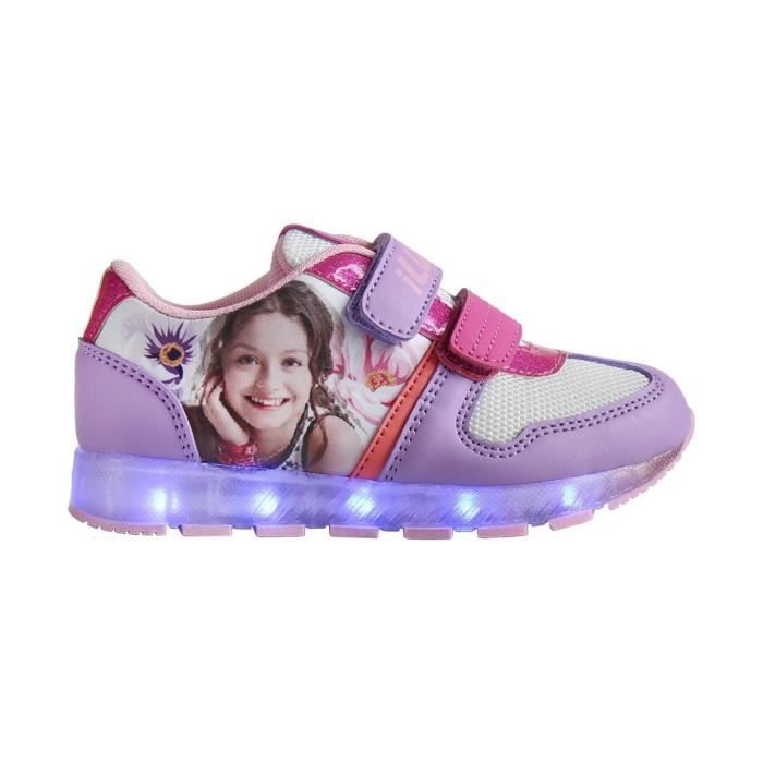 DISNEY SOY LUNA Baskets à Led - Enfant fille - Violet lilas