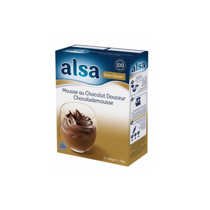 Préparation pour mousse au chocolat Alsa - 960g