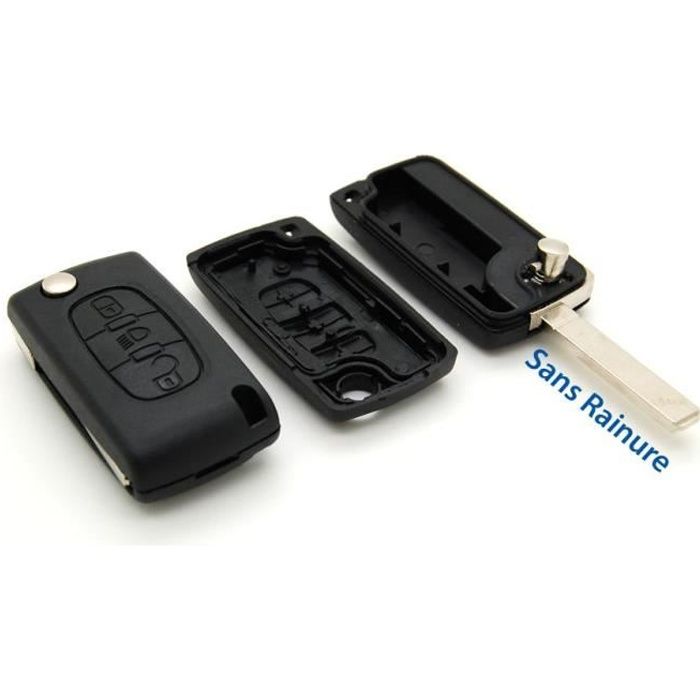 Coque clé plip bouton Phare Citroen C4 Picasso