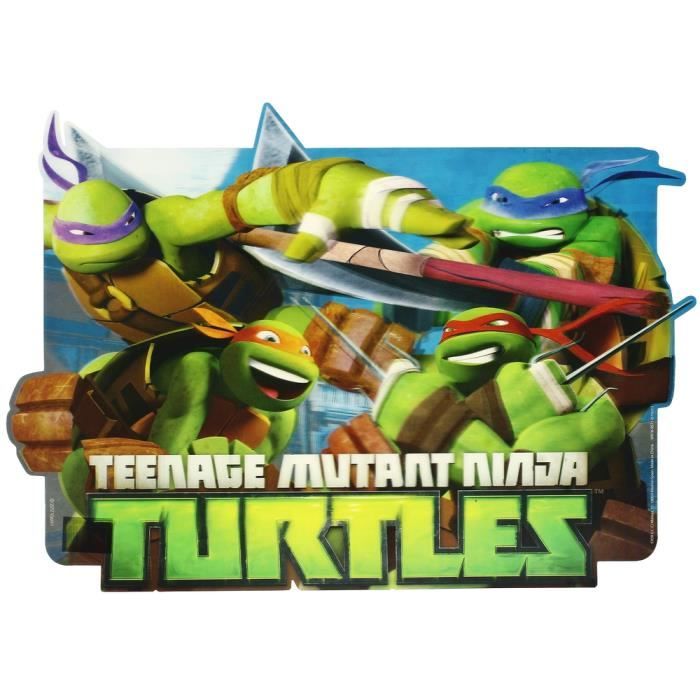 Set de Table Enfant 3D Licence Tortues Ninja Garçon