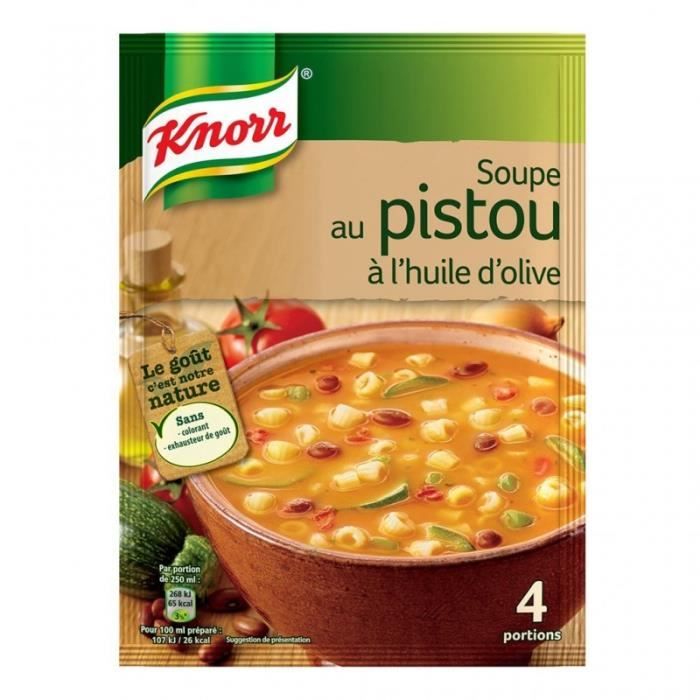 Knorr Soupe au Pistou à l’Huile d’Olive 80g (lot de 6)