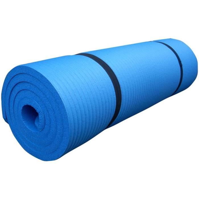 tapis de gymnastique 190 x 80 x 1,5 cm bleu clair