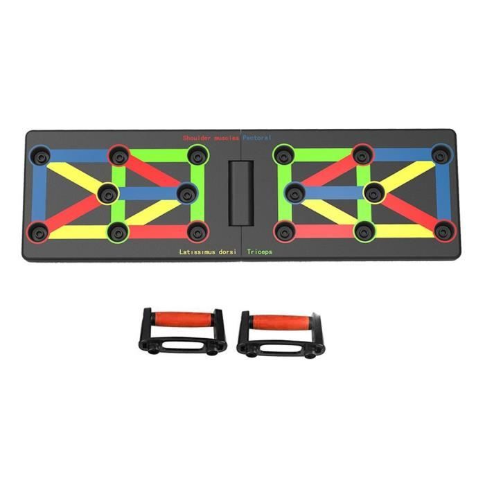 2019 nouveau pliable musculation Push Up Rack Board Fitness exercice complet Push-Up Stands corps min - Modèle: MULTI -