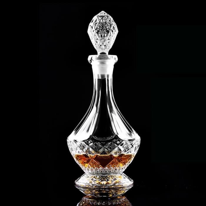Carafes vin,Verre cristal sans plomb Fine carafe créative bouteille de whisky bouteille de verre bouteille de vin