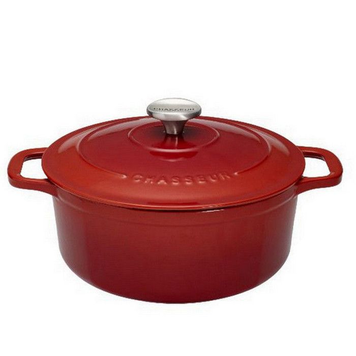 Chasseur - cocotte ronde en fonte émaillée 22cm rubis sublime - puc472258