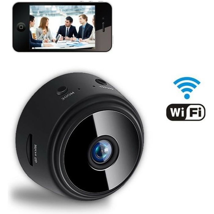Mini Caméra Espion HD 1080P WiFi Cam Cachée sans Fil Vision Nocturne Caméra de Surveillance de Sécurité Enregistreur Vidéo