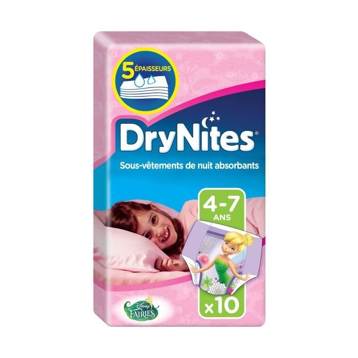 Couches pour filles 4-7 ans x 10 Huggies