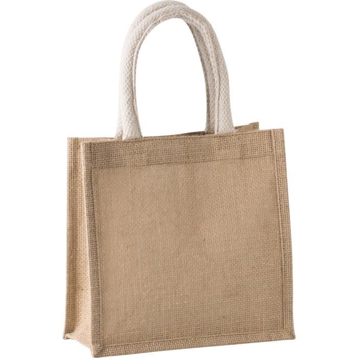 Sac style cabas en toile de jute - petit modèle