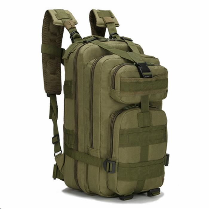 1000D 30L Sport Extérieur Tactique Militaire épaule Armée Sac à dos pour Camping Trekking Randonnée - Vert Armée