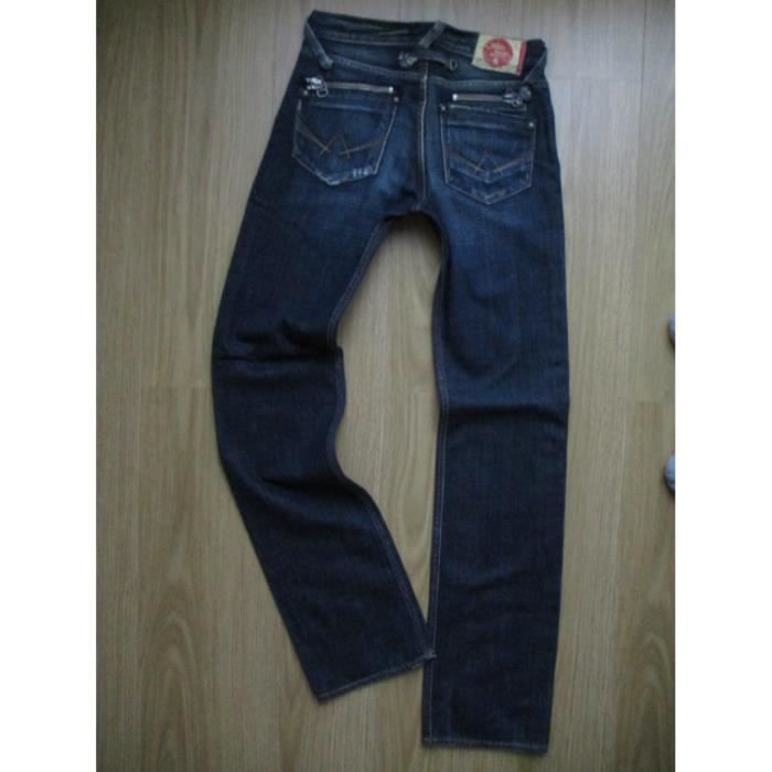 JAPAN RAGS HOMME JEANS FENDER STRAIGHT BLEU W27.29...JHJ636