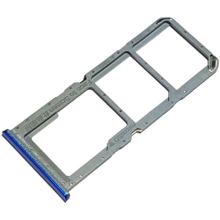 Tiroir Carte Dual SIM et Support Mémoire micro-SD pour Oppo A54 5G, Piece de Remplacement Original, Pourpre