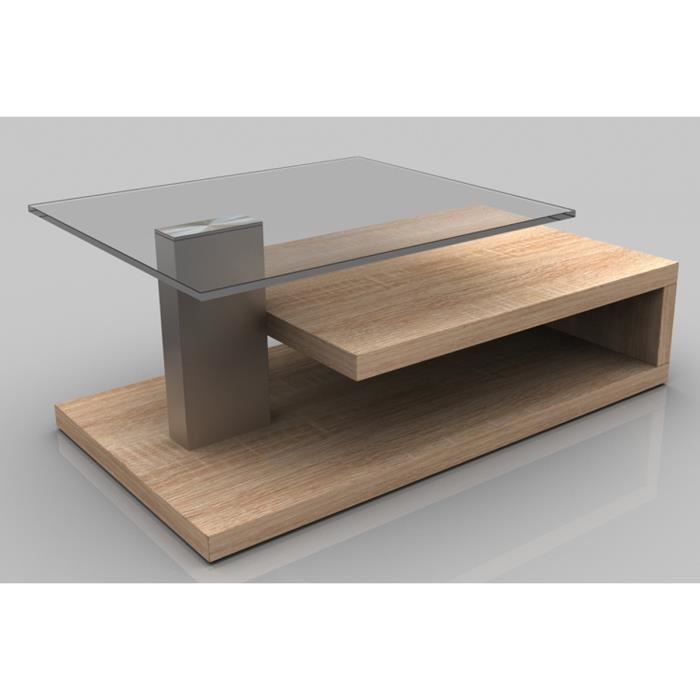 Table basse MARTA Sonoma coloris chêne clair, 1...