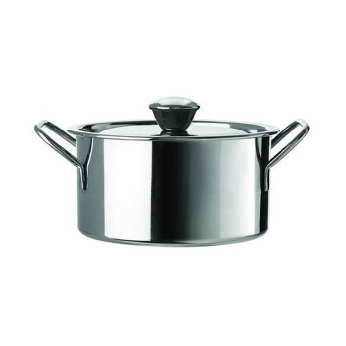 Lot de 6 Mini cocottes avec couvercle inox - 55 cl