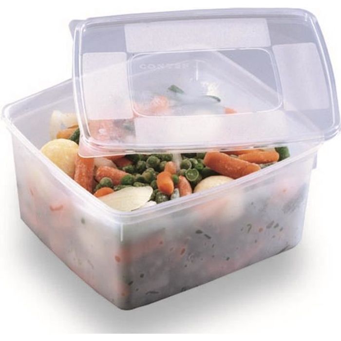Lot de 10 Boîtes souples GN 1-6 en polypropylène - 0,5L