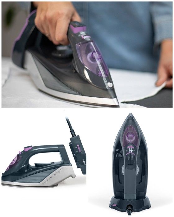 Fer à repasser sans fil Semelle céramique 2200W Fonction auto-nettoyage et anti-gouttes - Livoo