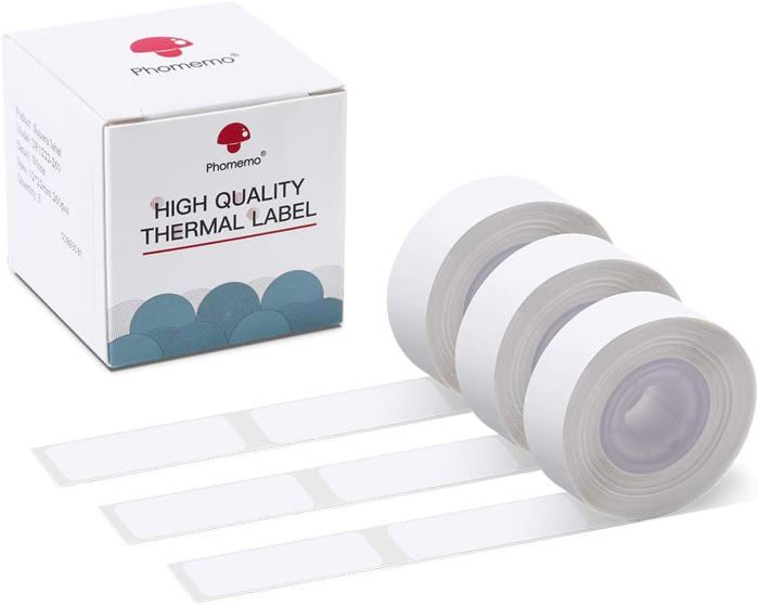 5 Rouleaux Étiquettes Thermiques PP 12x40 Mm Couleurs (Rose, Jaune, Vert, Bleu, Rouge) – Compatibles P15/D30/Q30, Étanches & Indéchirables