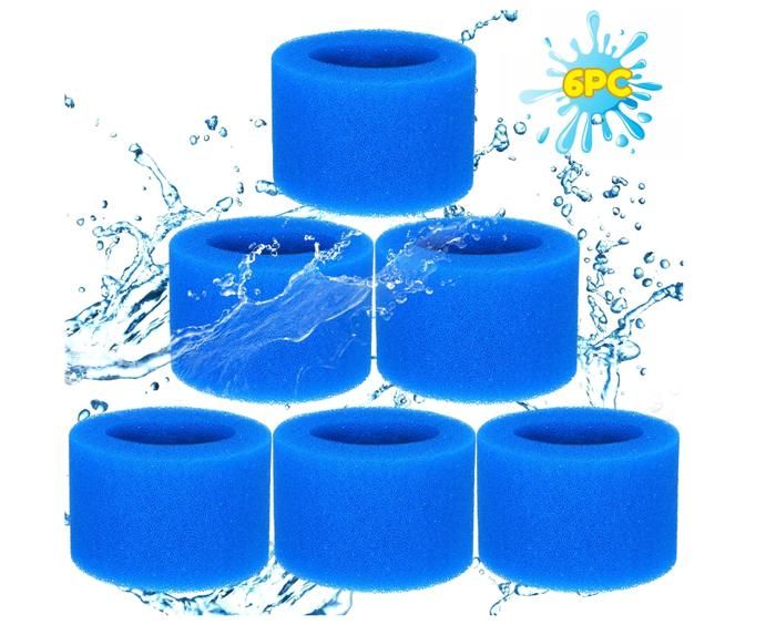 Lot de 6 filtres de Piscine en Mousse Filtre pour Intex Type S1 Filtre en Mousse pour Spa Lot de 6 filtres de Piscine en Mousse Filtre pour Intex Type S1 Filtre en Mousse pour Spa