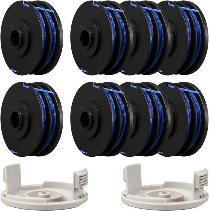 Cache-bobines De Rechange Pour Débroussailleuse Ryobi RLT4027/4125/5027 Etc. - Lot De 6 Pièces En ABS
