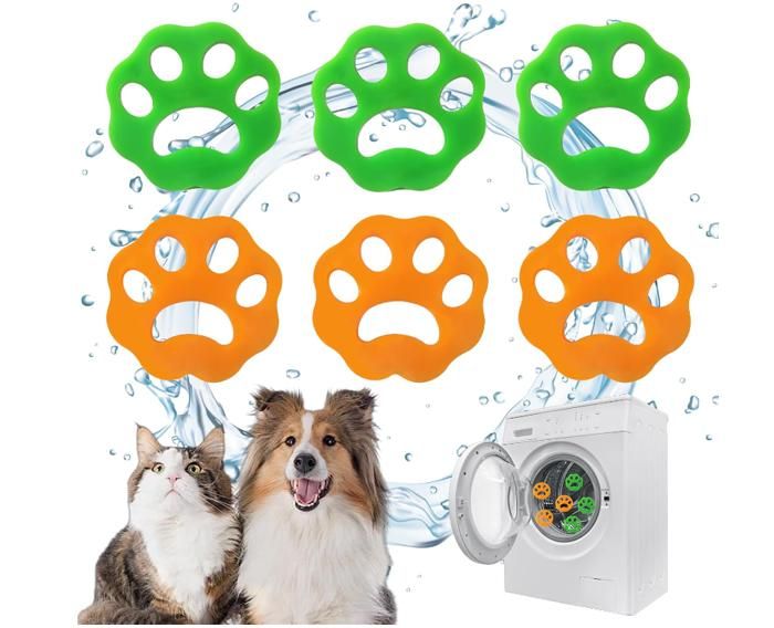 RXKFIGX 8 Pièces Attrape Poils Machine a Laver,Anti Poil Machine à Laver,Boule Anti Poils Machine a Laver,Ramasse Poils Animaux pour Chien Chats Poils d'animaux Vêtements Literie