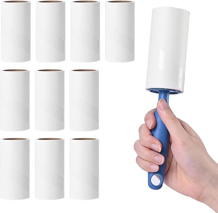 Rouleau Adhésif, Rouleau Adhésif Très Collant Pour Enlever Les Peluches Et Les Poils Danimaux Des Vetements Des Cheveux Des Poils De Chat Et De Chien 112 88859354