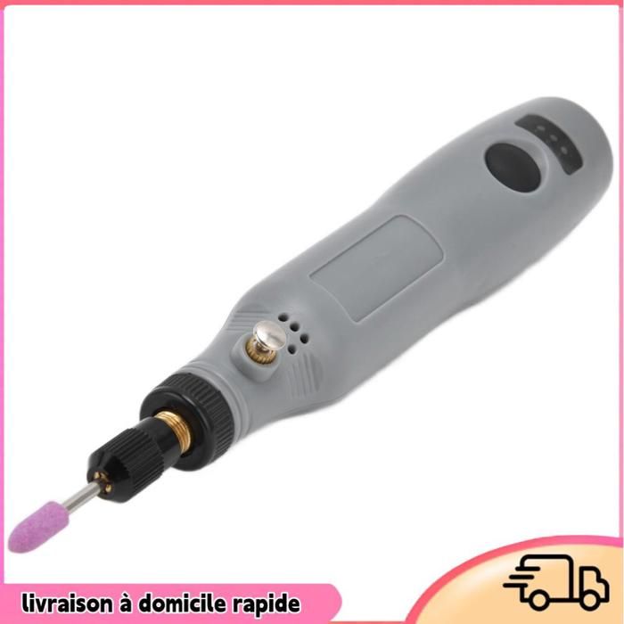 ARROWMAX Mini Perceuse Électrique 5 Vitesses Avec Presse D'Établi - 10 Embouts, Lumière LED, Écran OLED, Kit Forets Pour Bijoux Et Précision