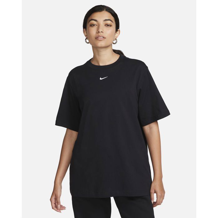 T-shirt Femme Manches courtes Coton Noir NIKE