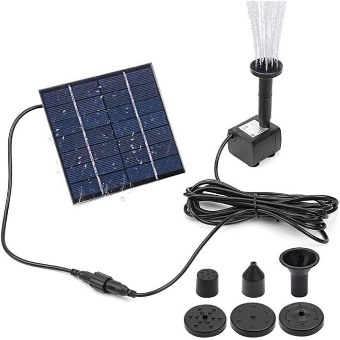 Pompe De Fontaine Solaire Avec Panneau, Kit De Pompe À Eau Solaire À Pompe De Fontaine Solaire Avec Panneau, Kit De Pompe À Eau Solaire À