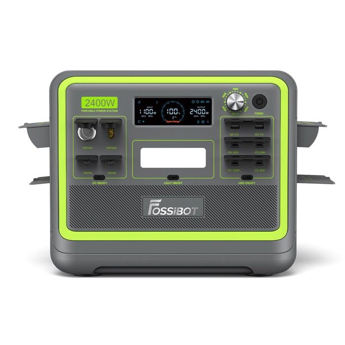 2048Wh 2400W Centrale Électrique Portable FOSSIBOT F2400 Générateur Solaire ElectriqueLiFePO4 Batterie Station Energie
