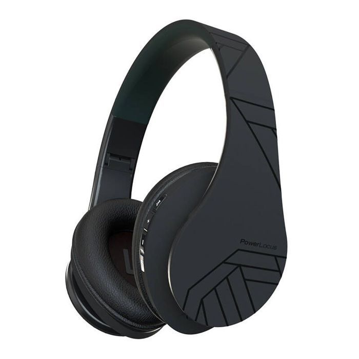 Casque sans fil - POWERLOCUS - P2 - Noir - Autonomie 20h - Micro intégré