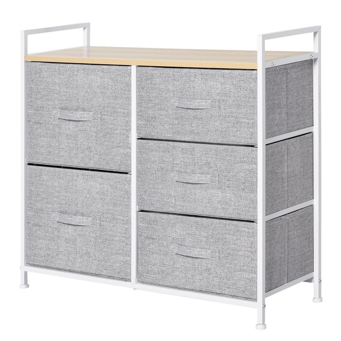 YITAHOME Commode, 8 Tiroirs en Tissu Commode Chambre Meuble de