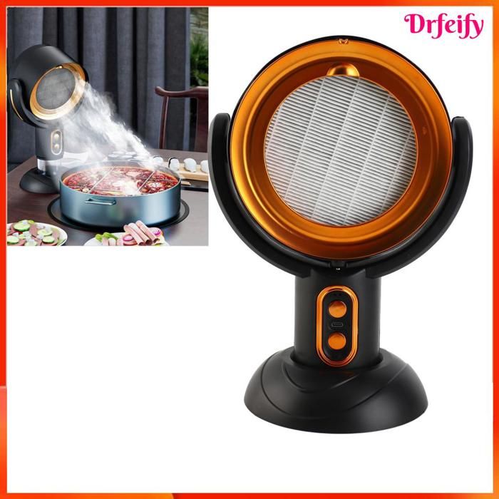 Hotte de cuisine portative - AKOZON - Portable Or noir - 2 vitesses - Filtre amovible - USB 5V/8W