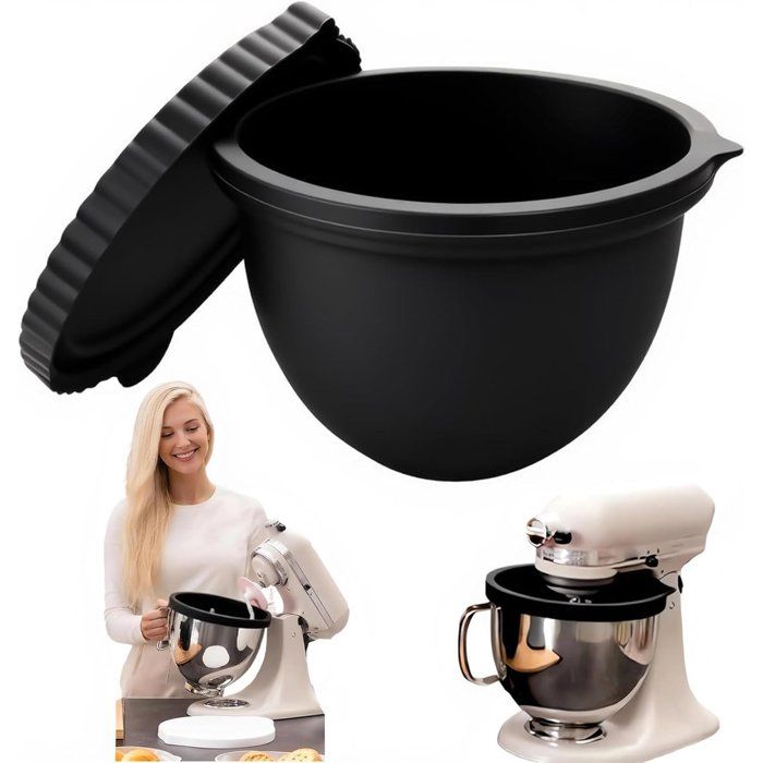 Inserts en silicone-Revêtement en silicone pour bol mélangeur-Bol mélangeur de rechange-Accessoires pour robot pâtissier-Bol