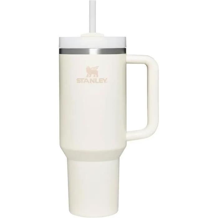 Gourde isotherme - STANLEY - Quencher H2.0 FlowState - 1.2L - Acier inoxydable recyclé - Cream Tonal