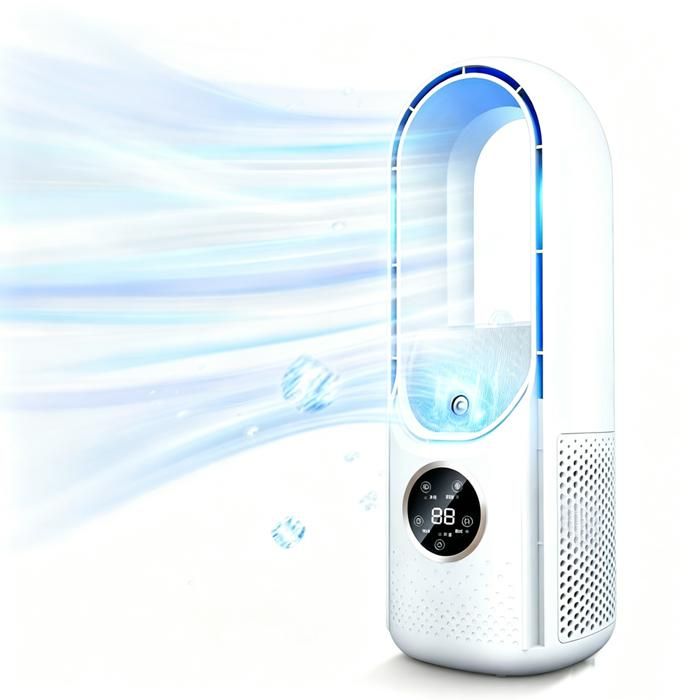 Ventilateur tour sans pales Ventilateur de climatisation Ventilateur minuterie refroidissement grand angle Silencieux 6 vitesses