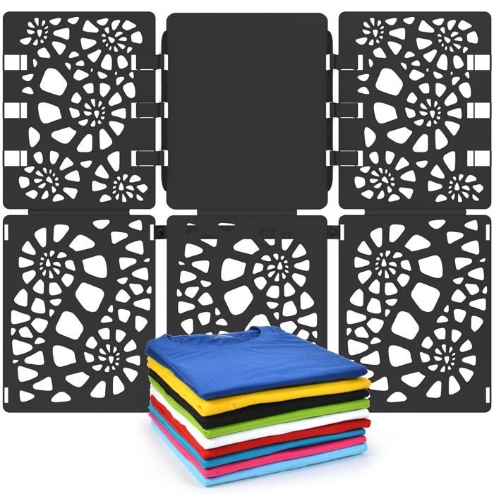 Planche à plier le linge portable en polypropylène - plieur de vêtements pour t-shirt chemise pantalon et robe pliable et léger