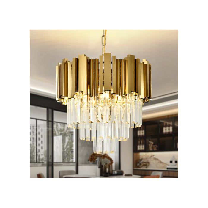 Luminaire à suspension en cristal moderne Petit luminaire à suspension en cristal idéal pour les entrées couloirs balcons porches