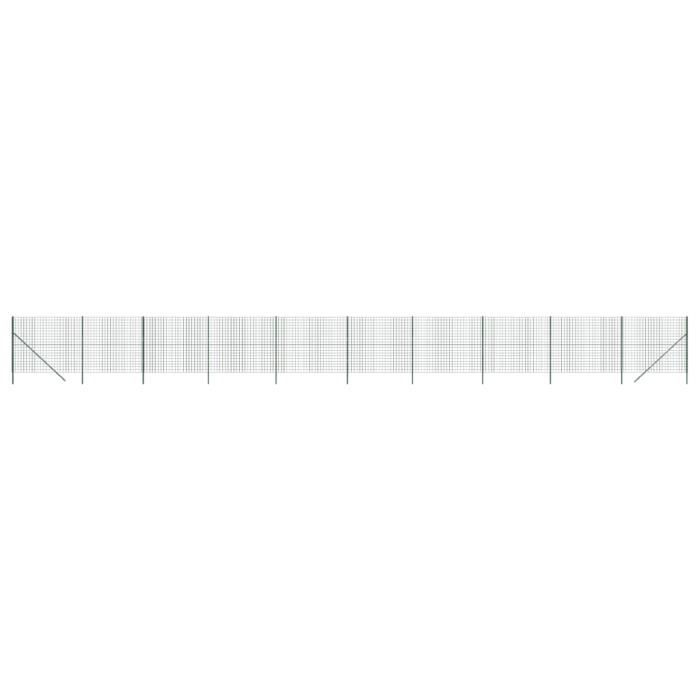 Clôture Jardin Métallique Verte Lun Fix - H1,5m L25m - Mailles 100x75mm - Acier