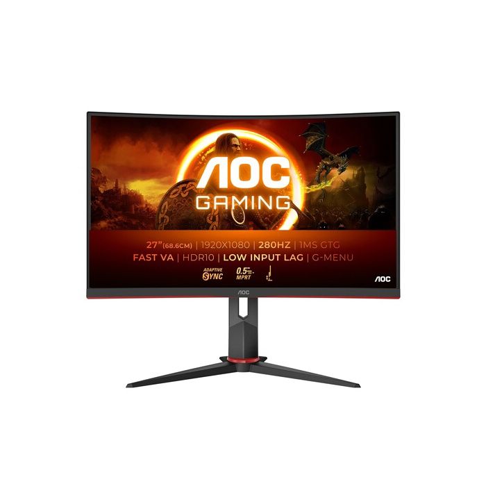Écran PC AOC C27G2Z3/BK – 27 po – Full HD 1920 x 1080 – 1 ms – HDMI/DisplayPort – Noir