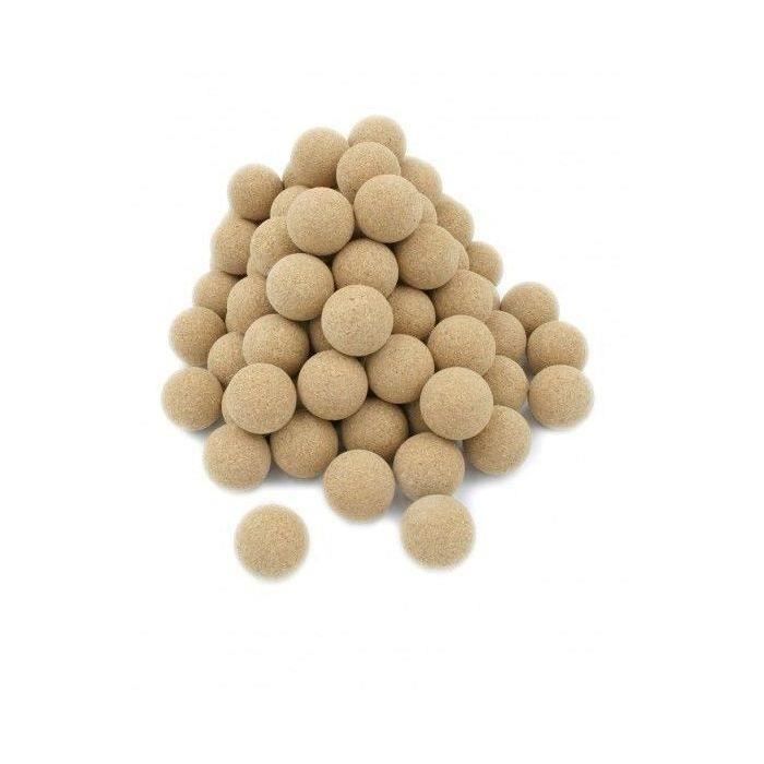 Balles De Golf Lot De 6 Balles De Baby Foot Neuve En Liège, Poids = 7 Grammes, Couleur Liège Naturel Diamètre Moule A Balle