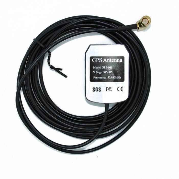 Antenne GPS voiture connecteur SMA longueur du cable 3 M Fréquence 1575,42  MGH adaptateur Connecteur - Achat / Vente antenne auto-moto Antenne GPS  voiture connect - Cdiscount