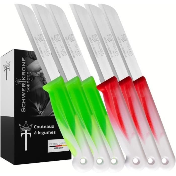 Set Couteaux Professionnels SMI Set 6 Solingen - Acier Inoxydable Allemand - Chef, Boucher, Viande, Désosser Couteaux Cuisine