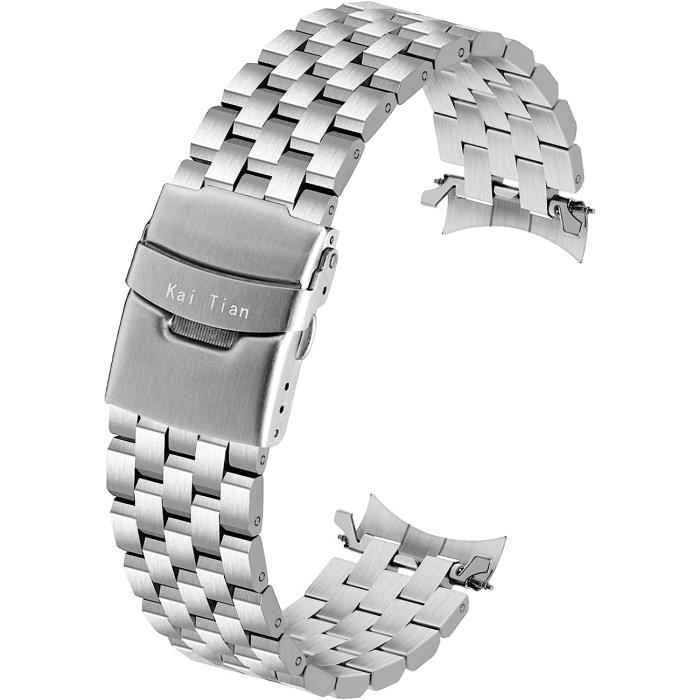 Bracelet montre hot sale 20mm acier