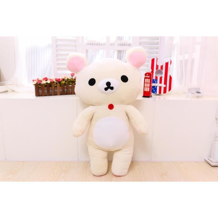 Peluche Rilakkuma B - 80 cm - Jouets en peluche Kawaii Rilakkuma Ours en peluche Animal doux Décorations de