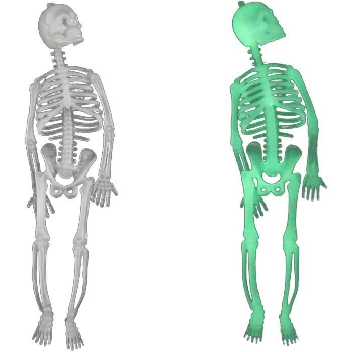 20 Os De Squelette D'Halloween En Plastique à Parsemer