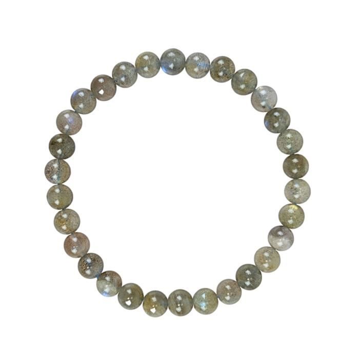 Bracelet en Labradorite - AB - 6mm - Longueur 18cm - Pierre de protection - Mixte