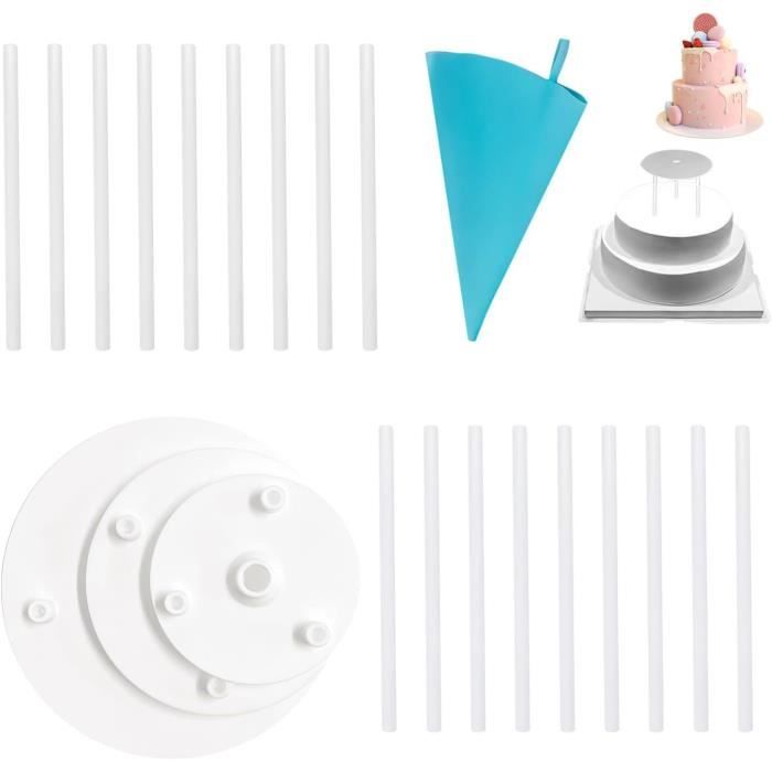 Bllxmx Support Gâteau Quatre Niveaux Présentoir Plat Service Partie