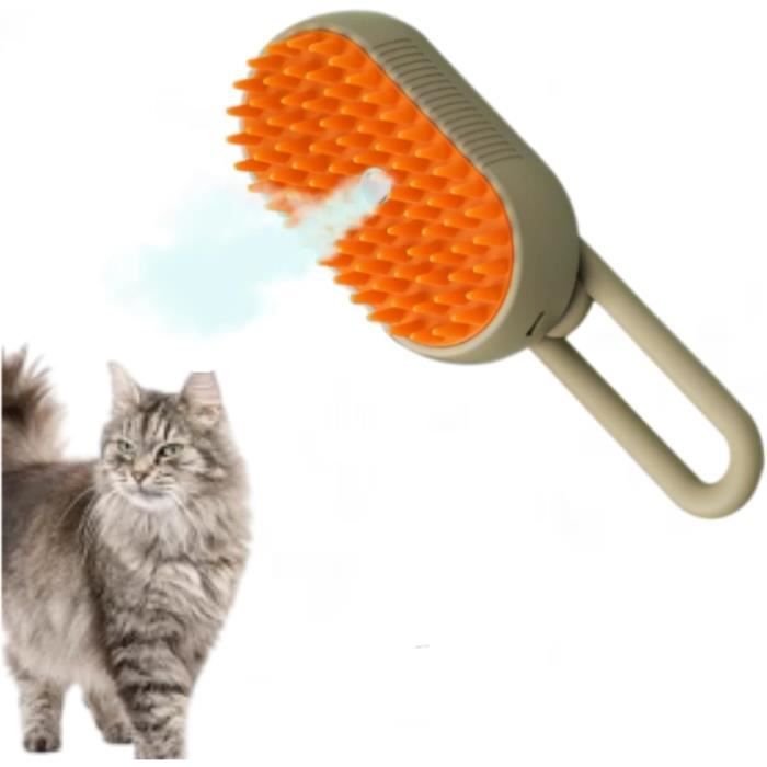 Brosse Chien Chat à Vapeur, 3 En 1 Peigne De Massage En Spray Pour Chats,Brosse chien poil long/court avec chargeur usb