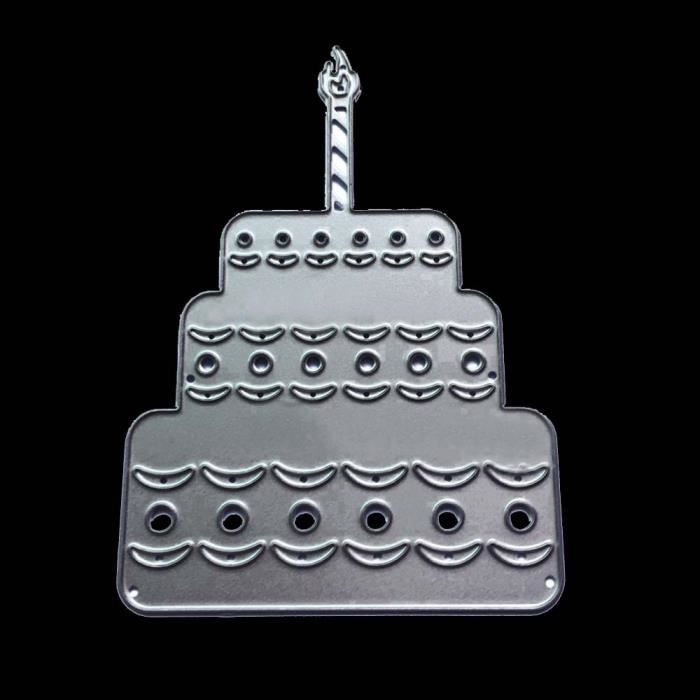 Gateau D Anniversaire Metal Decoupe Decoupage Stencil Pour Diy Scrapbooking Album Papier Carte Decor Craft M Cdiscount Beaux Arts Et Loisirs Creatifs